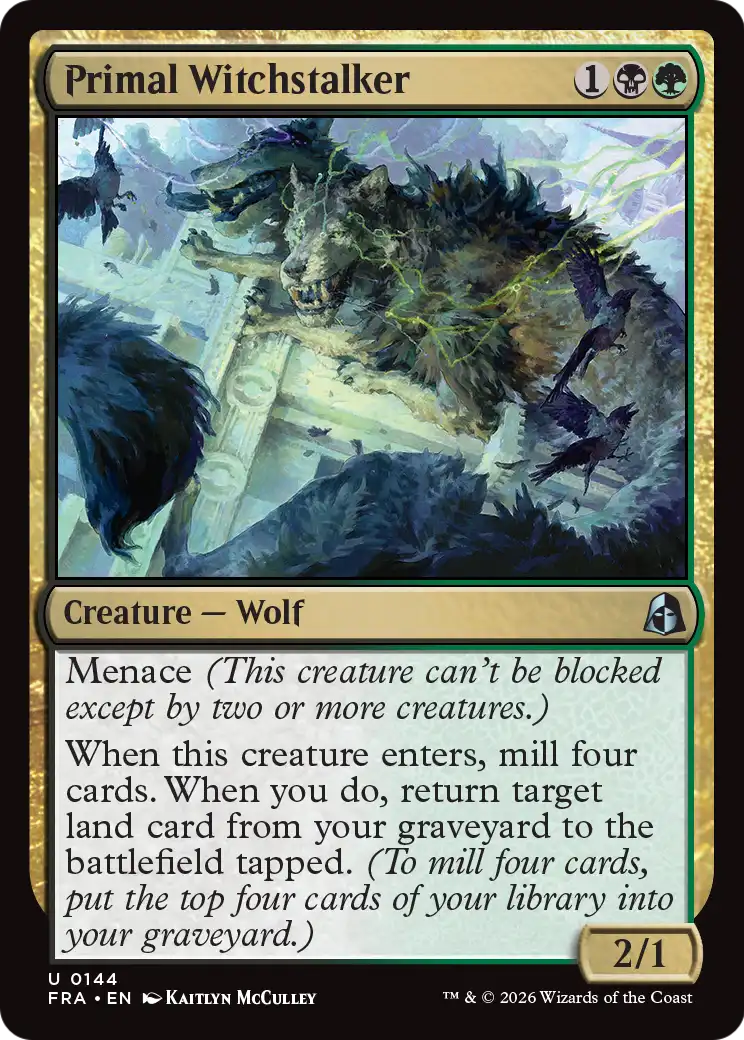 Primal Witchstalker [Reality Fracture] | Jomio and Rueliete's Cards and Comics