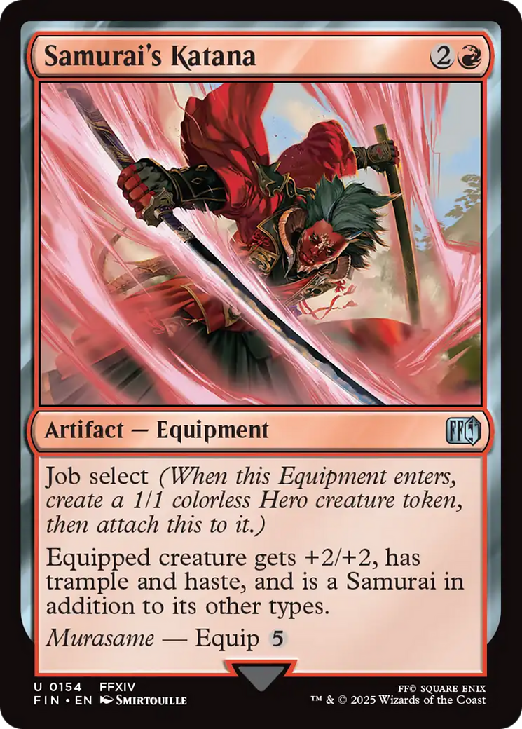 Samurai's Katana [FINAL FANTASY] | Jomio and Rueliete's Cards and Comics