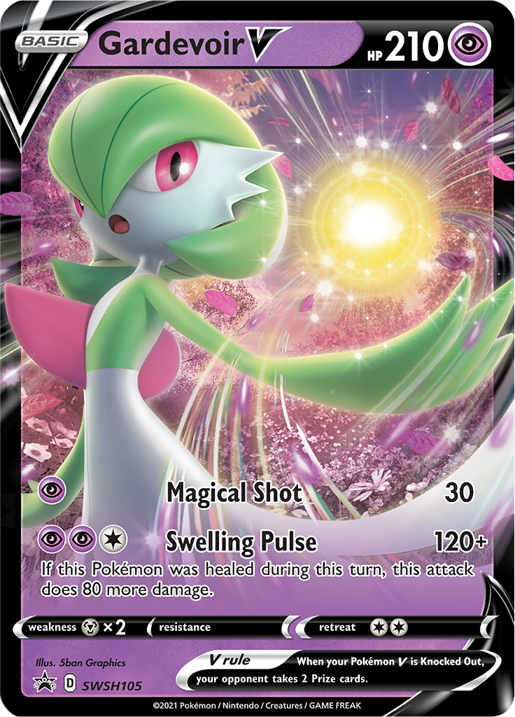 Gardevoir V (SWSH105) [Sword & Shield: Black Star Promos] | Jomio and Rueliete's Cards and Comics