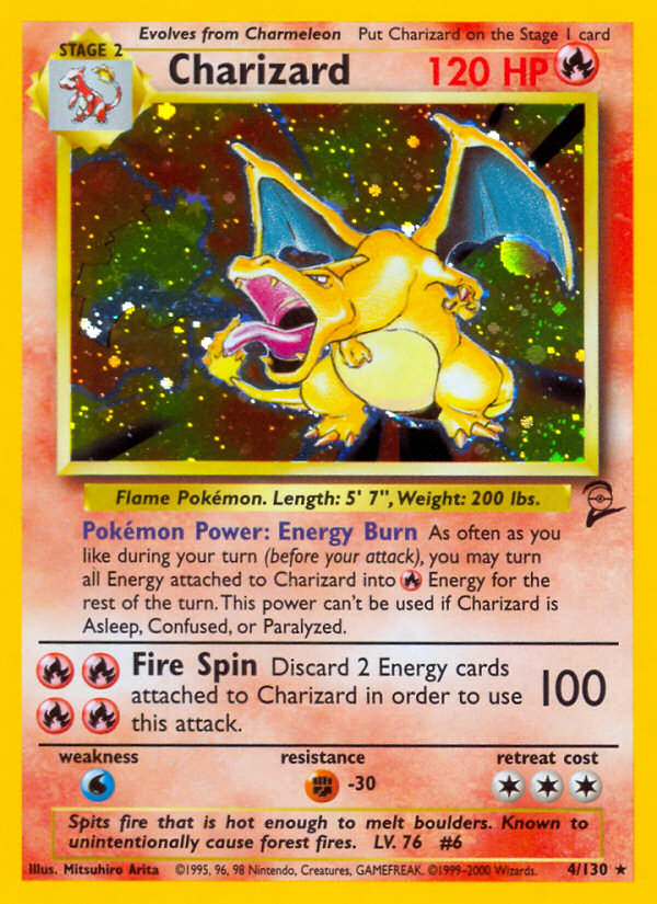 Charizard (4/130) [Base Set 2] | Jomio and Rueliete's Cards and Comics
