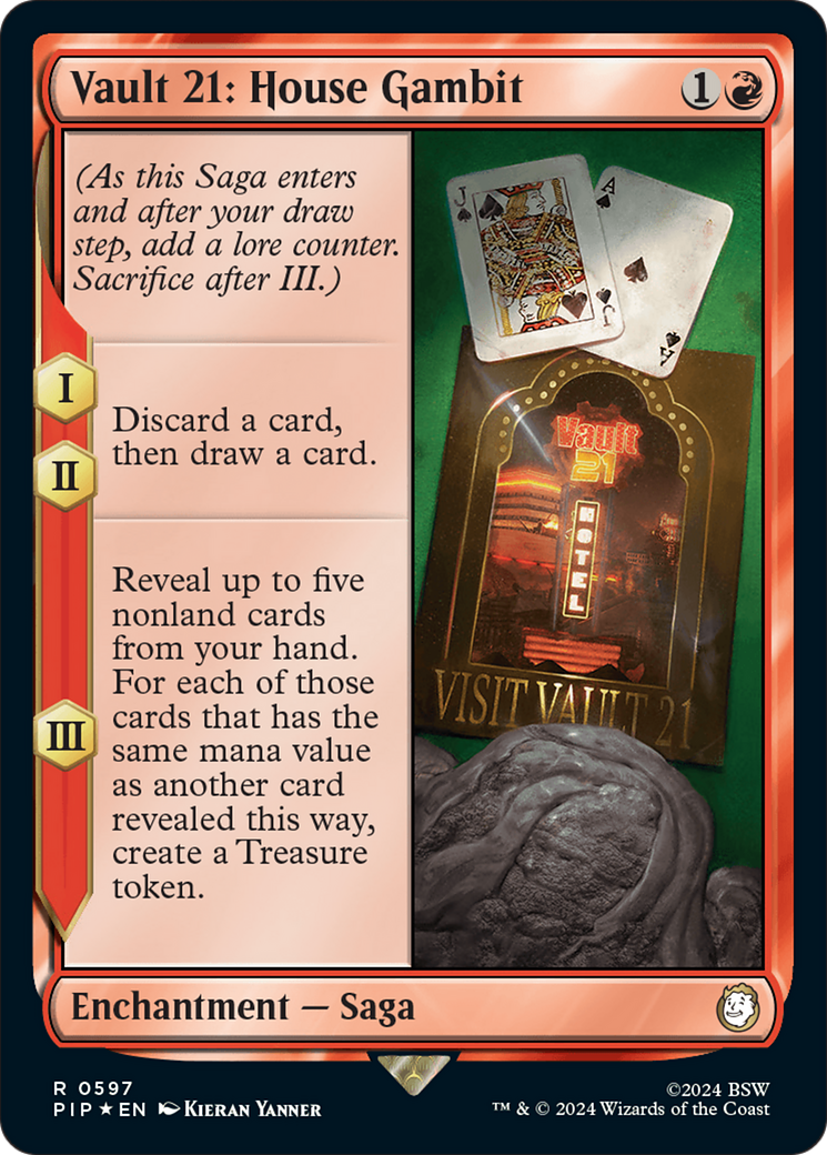 Vault 21: House Gambit (Surge Foil) [Fallout] | Jomio and Rueliete's Cards and Comics
