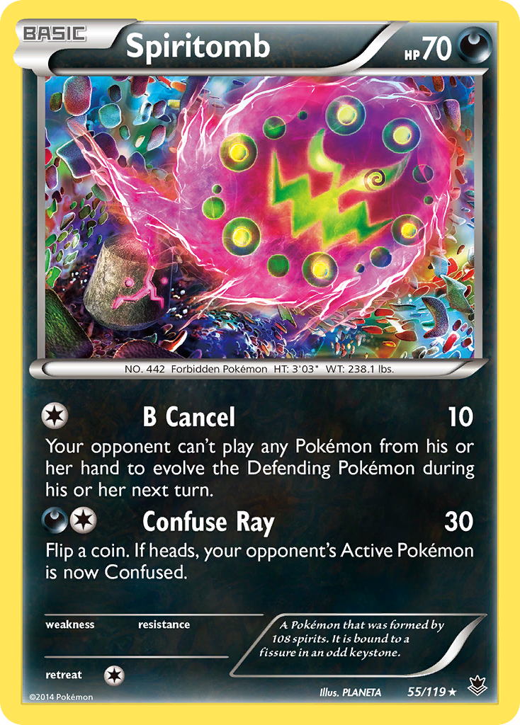 Spiritomb (55/119) [XY: Phantom Forces] | Jomio and Rueliete's Cards and Comics