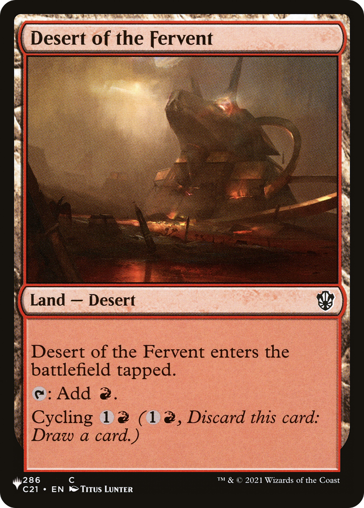 Desert of the Fervent [The List] | Jomio and Rueliete's Cards and Comics