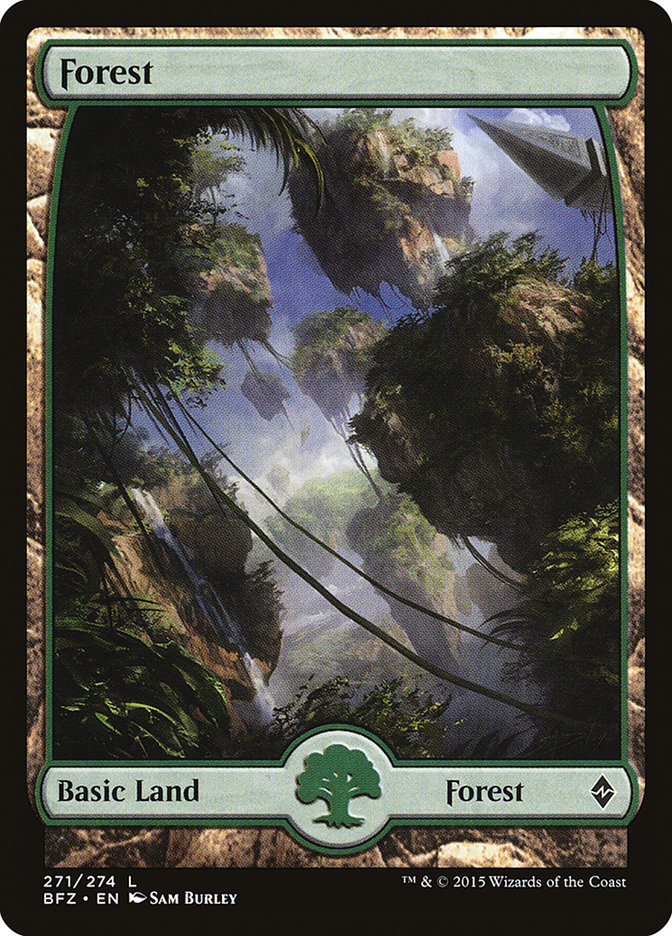 Forest (271) (Full Art) [Battle for Zendikar] | Jomio and Rueliete's Cards and Comics