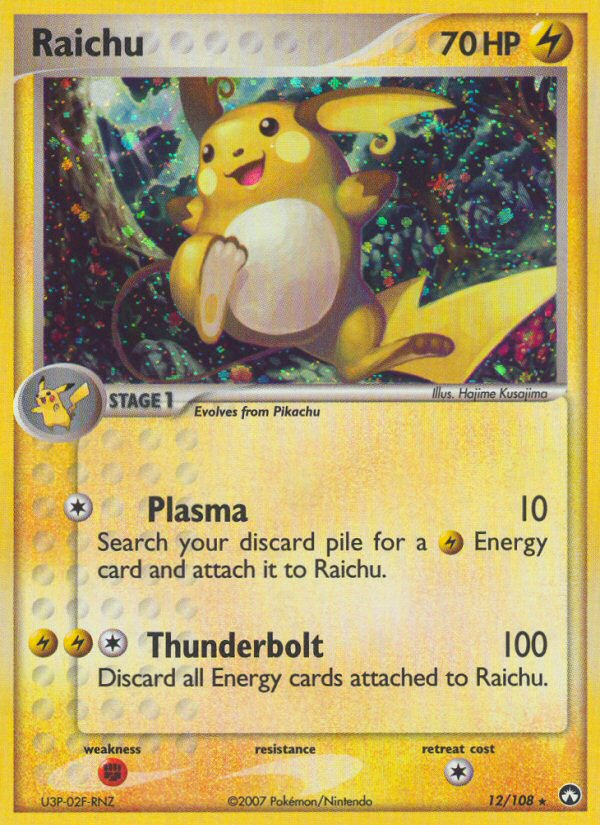 Raichu (12/108) [EX: Power Keepers] | Jomio and Rueliete's Cards and Comics