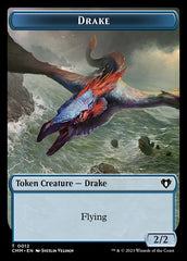 Spirit (0010) // Drake Double-Sided Token [Commander Masters Tokens] | Jomio and Rueliete's Cards and Comics