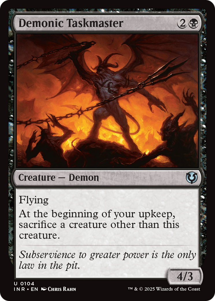 Demonic Taskmaster [Innistrad Remastered] | Jomio and Rueliete's Cards and Comics