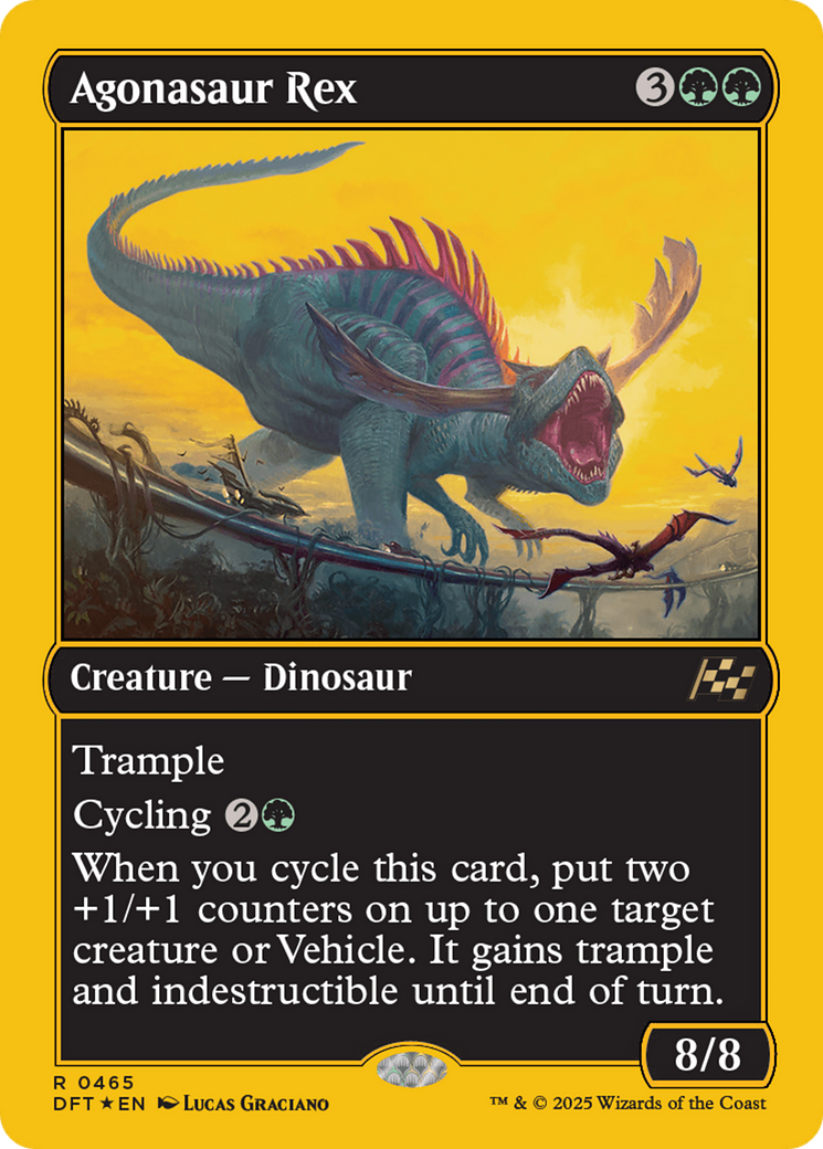Agonasaur Rex (First-Place Foil) [Aetherdrift] | Jomio and Rueliete's Cards and Comics