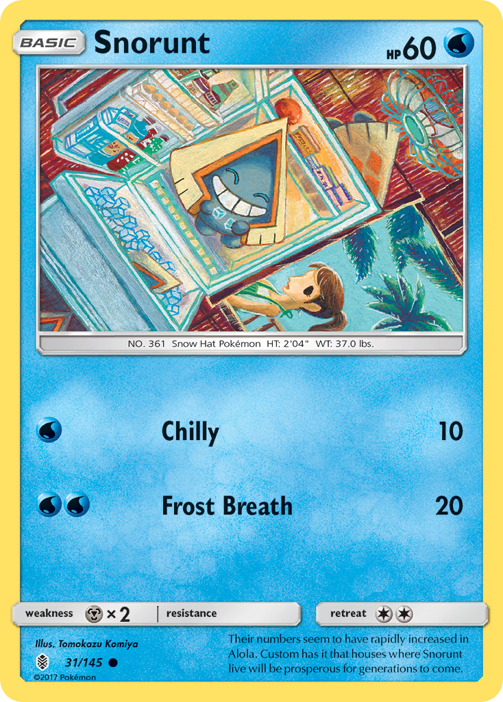 Snorunt (31/145) [Sun & Moon: Guardians Rising] | Jomio and Rueliete's Cards and Comics