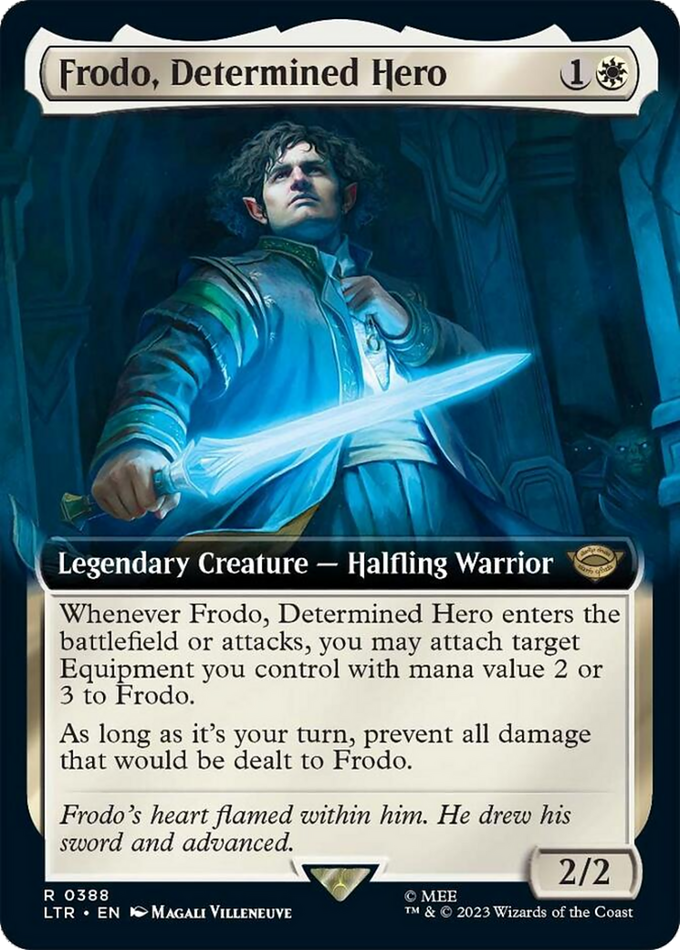 Frodo, Determined Hero (Extended Art) [The Lord of the Rings: Tales of Middle-Earth] | Jomio and Rueliete's Cards and Comics