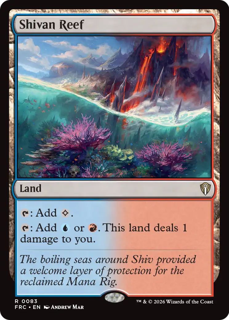 Shivan Reef [Reality Fracture Commander] | Jomio and Rueliete's Cards and Comics
