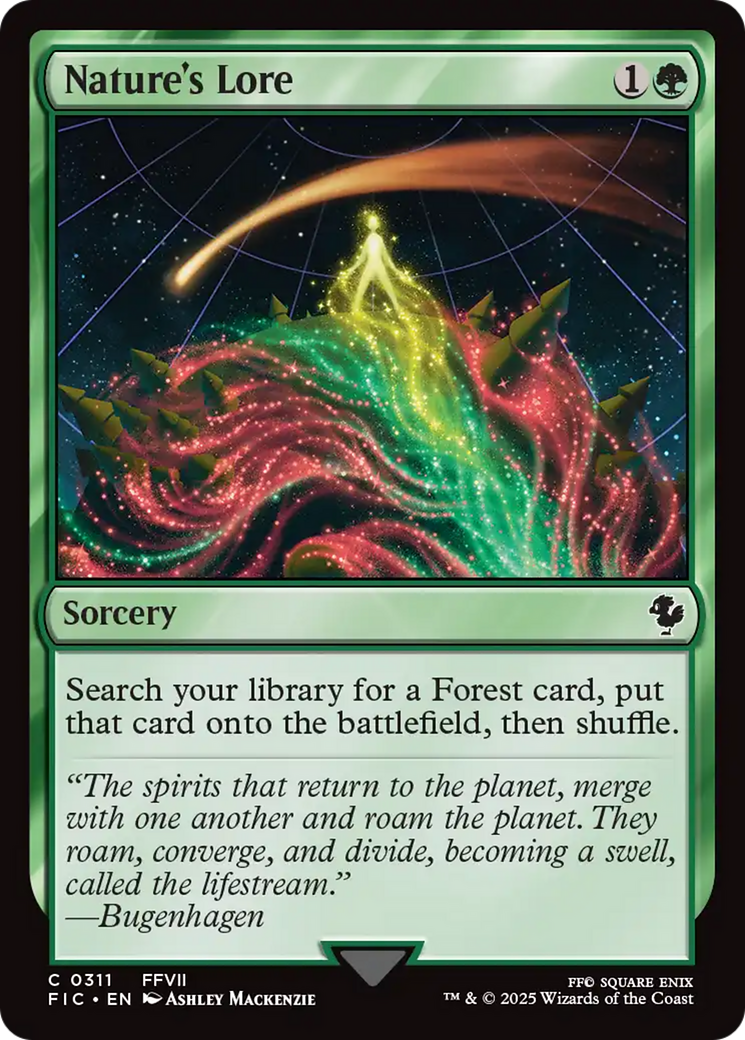 Nature's Lore [FINAL FANTASY Commander] | Jomio and Rueliete's Cards and Comics