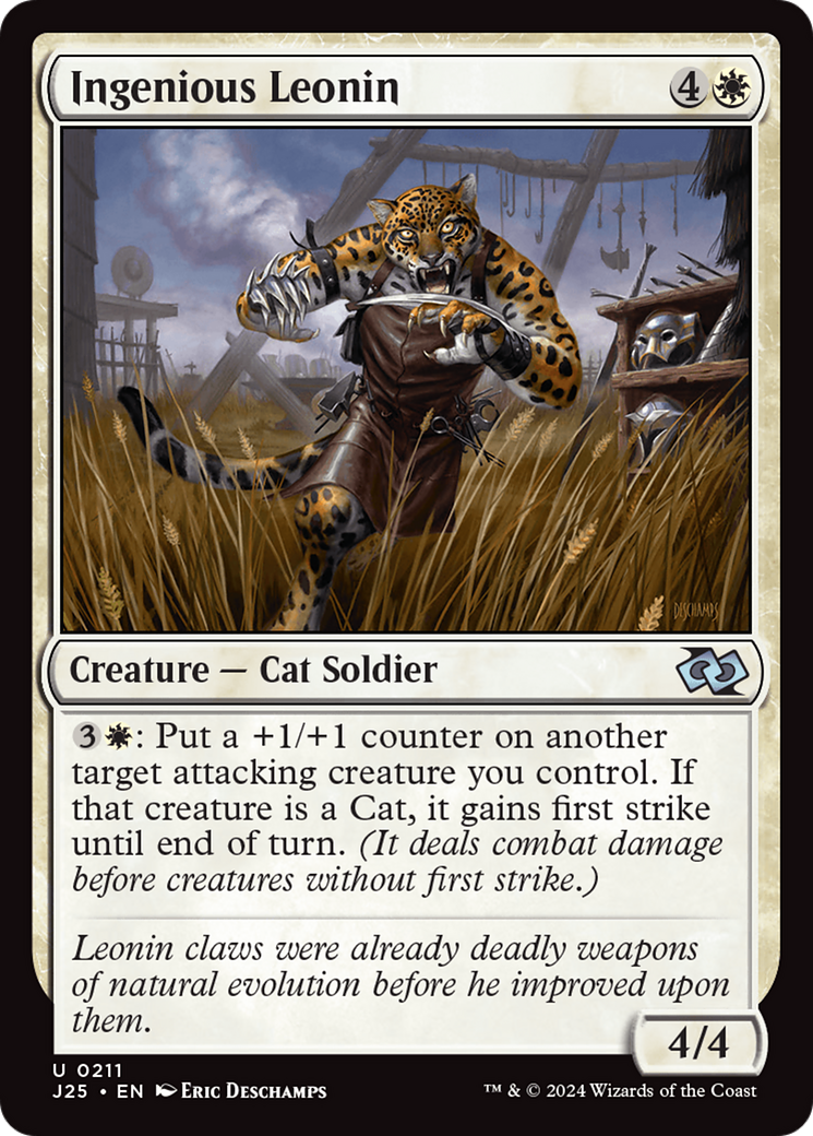 Ingenious Leonin [Foundations Jumpstart] | Jomio and Rueliete's Cards and Comics