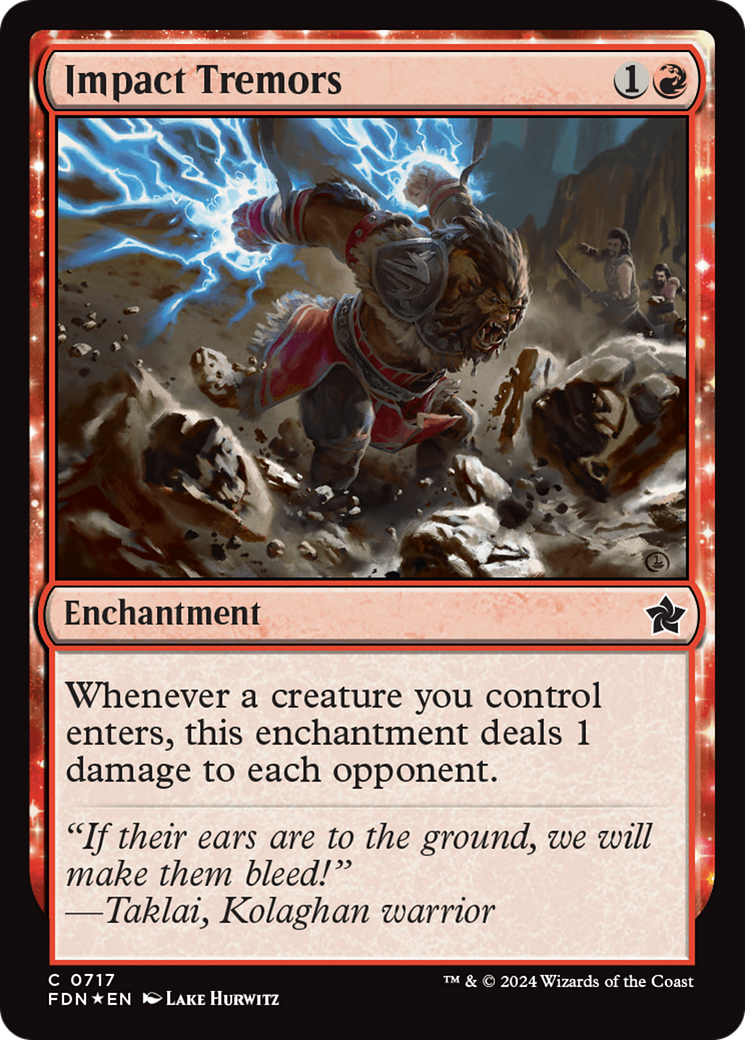Impact Tremors [Foundations] | Jomio and Rueliete's Cards and Comics