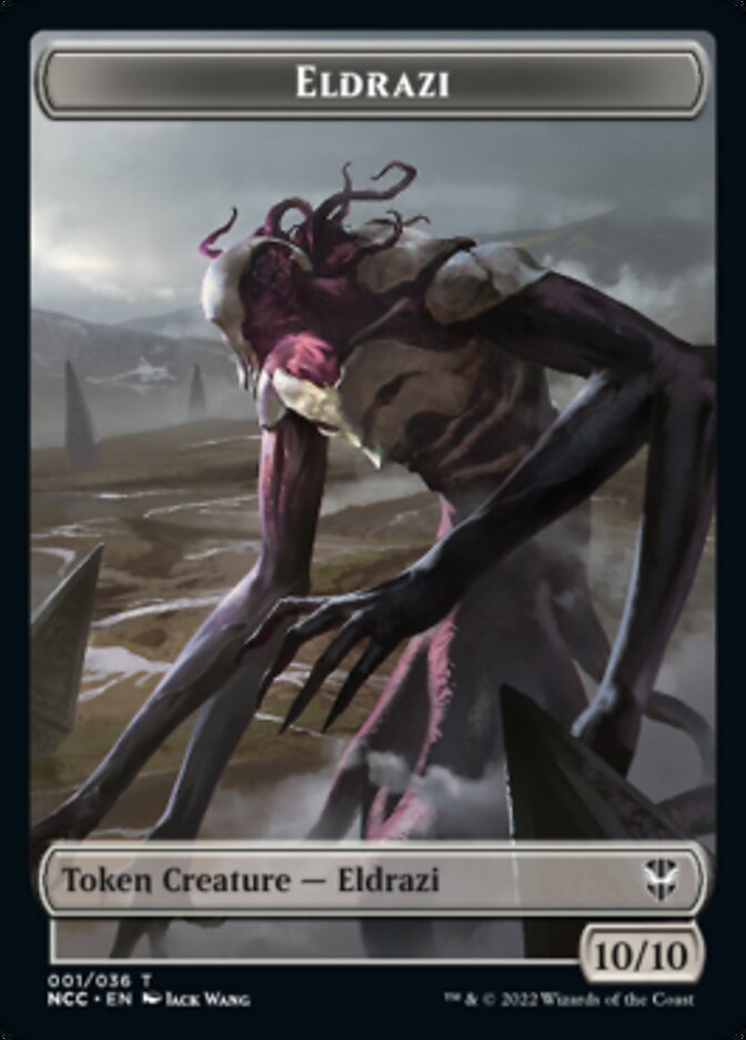 Eldrazi // Human Soldier Double-Sided Token [Streets of New Capenna Commander Tokens] | Jomio and Rueliete's Cards and Comics