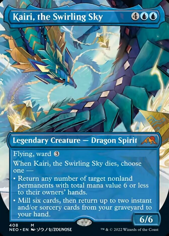 Kairi, the Swirling Sky (Borderless Alternate Art) [Kamigawa: Neon Dynasty] | Jomio and Rueliete's Cards and Comics