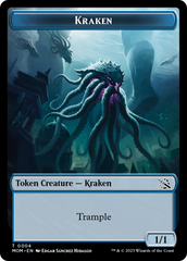Monk // Kraken Double-Sided Token [March of the Machine Tokens] | Jomio and Rueliete's Cards and Comics