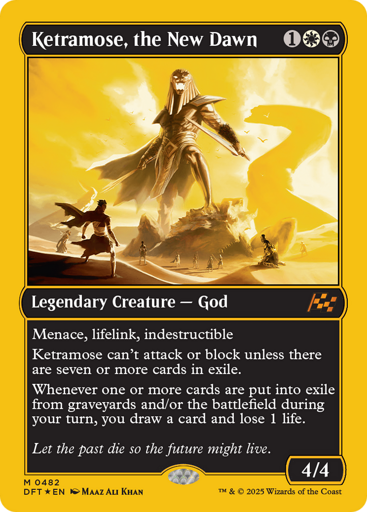 Ketramose, the New Dawn (First-Place Foil) [Aetherdrift] | Jomio and Rueliete's Cards and Comics