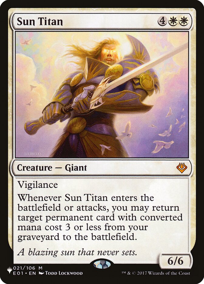 Sun Titan [The List] | Jomio and Rueliete's Cards and Comics