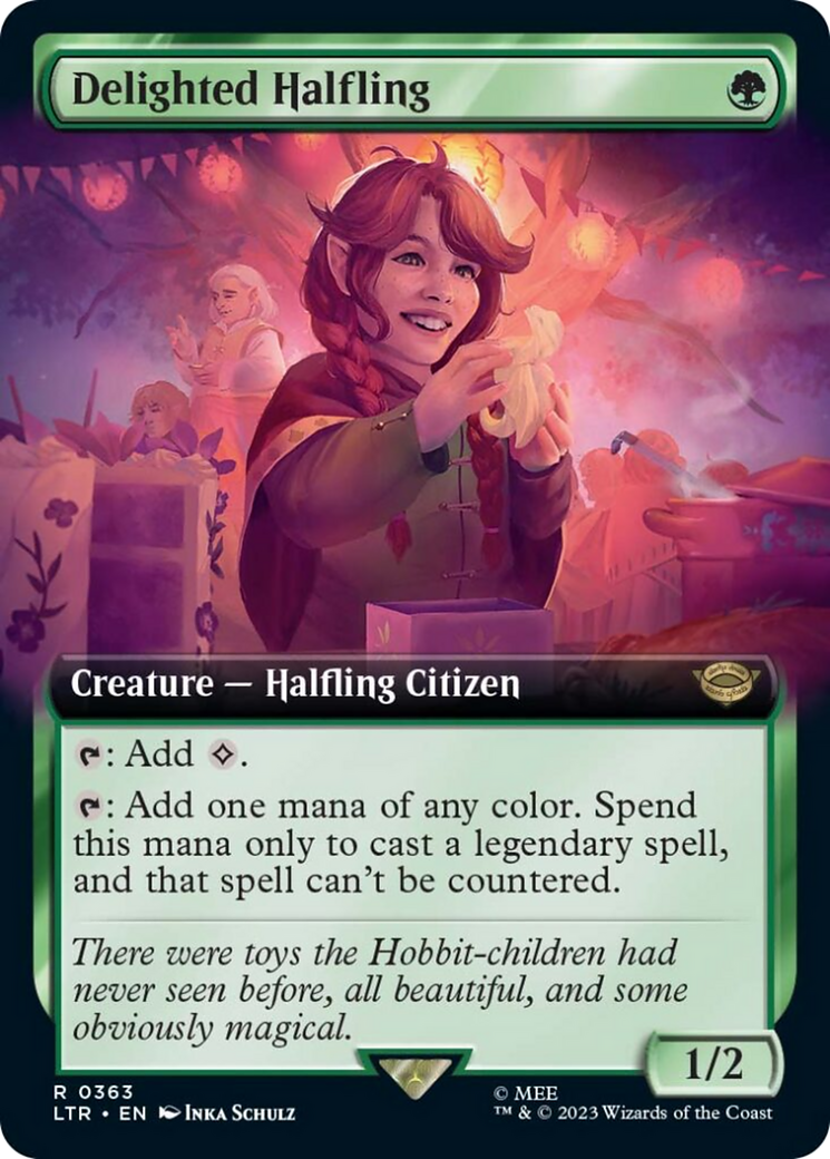 Delighted Halfling (Extended Art) [The Lord of the Rings: Tales of Middle-Earth] | Jomio and Rueliete's Cards and Comics