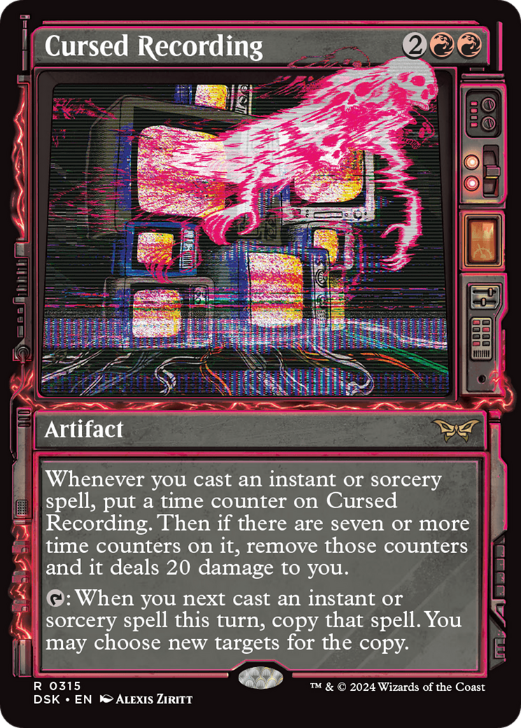 Cursed Recording (Showcase) [Duskmourn: House of Horror] | Jomio and Rueliete's Cards and Comics