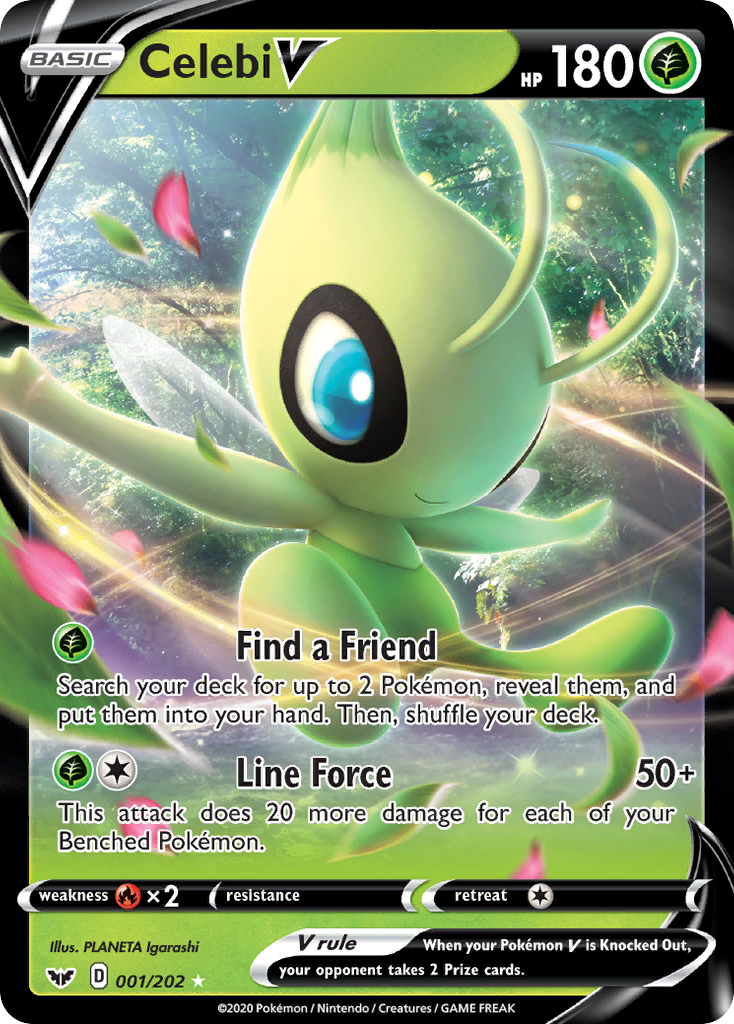 Celebi V (001/202) [Sword & Shield: Base Set] | Jomio and Rueliete's Cards and Comics