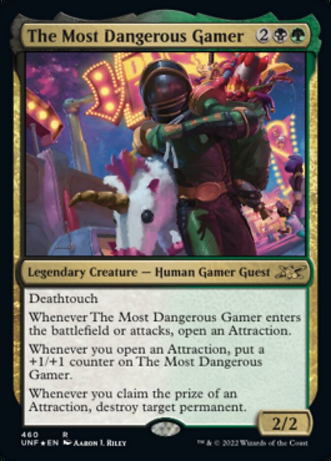 The Most Dangerous Gamer (Galaxy Foil) [Unfinity] | Jomio and Rueliete's Cards and Comics