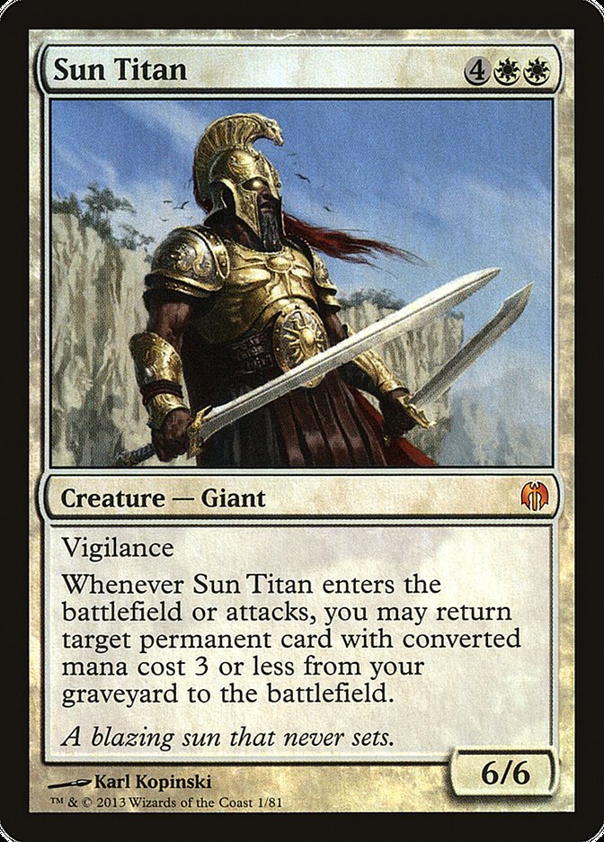 Sun Titan [Duel Decks: Heroes vs. Monsters] | Jomio and Rueliete's Cards and Comics