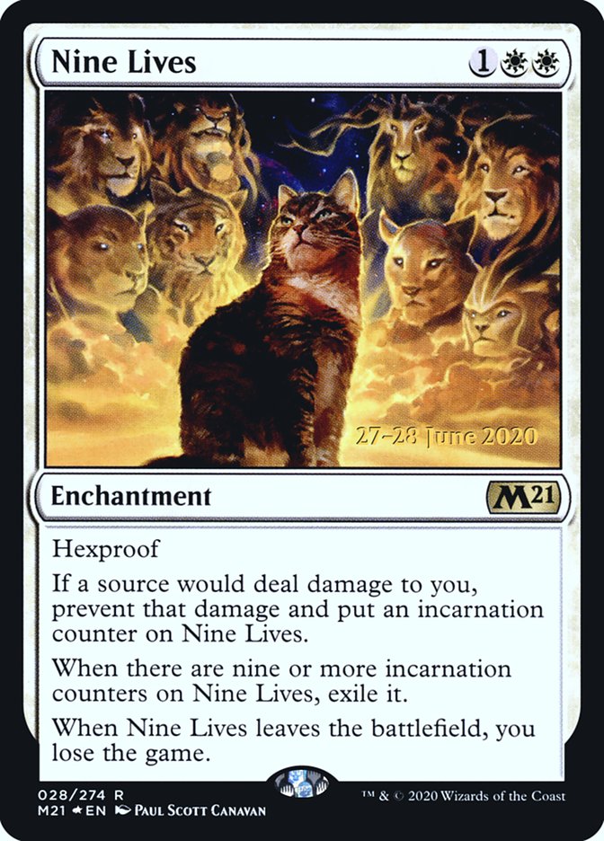 Nine Lives [Core Set 2021 Prerelease Promos] | Jomio and Rueliete's Cards and Comics