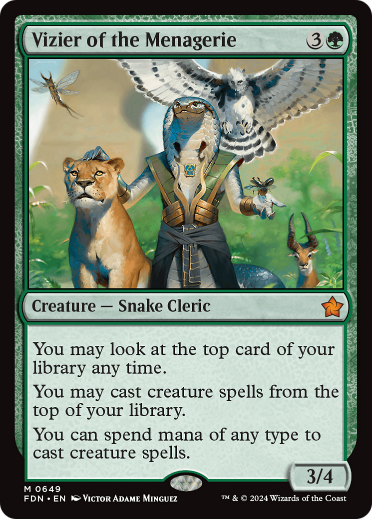 Vizier of the Menagerie [Foundations] | Jomio and Rueliete's Cards and Comics