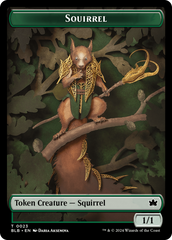 Squirrel // Darkstar Augur Double-Sided Token [Bloomburrow Tokens] | Jomio and Rueliete's Cards and Comics