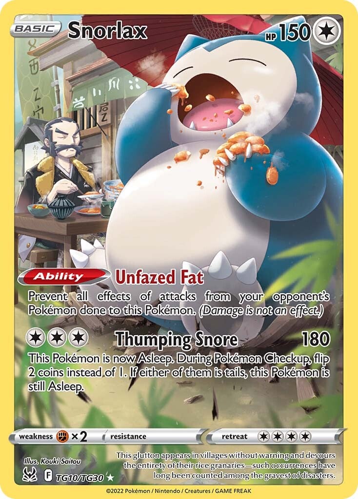 Snorlax (TG10/TG30) [Sword & Shield: Lost Origin] | Jomio and Rueliete's Cards and Comics