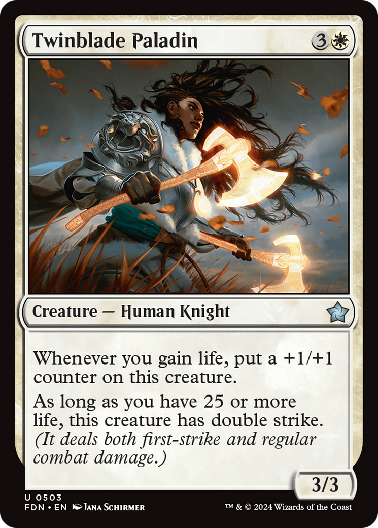 Twinblade Paladin [Foundations] | Jomio and Rueliete's Cards and Comics