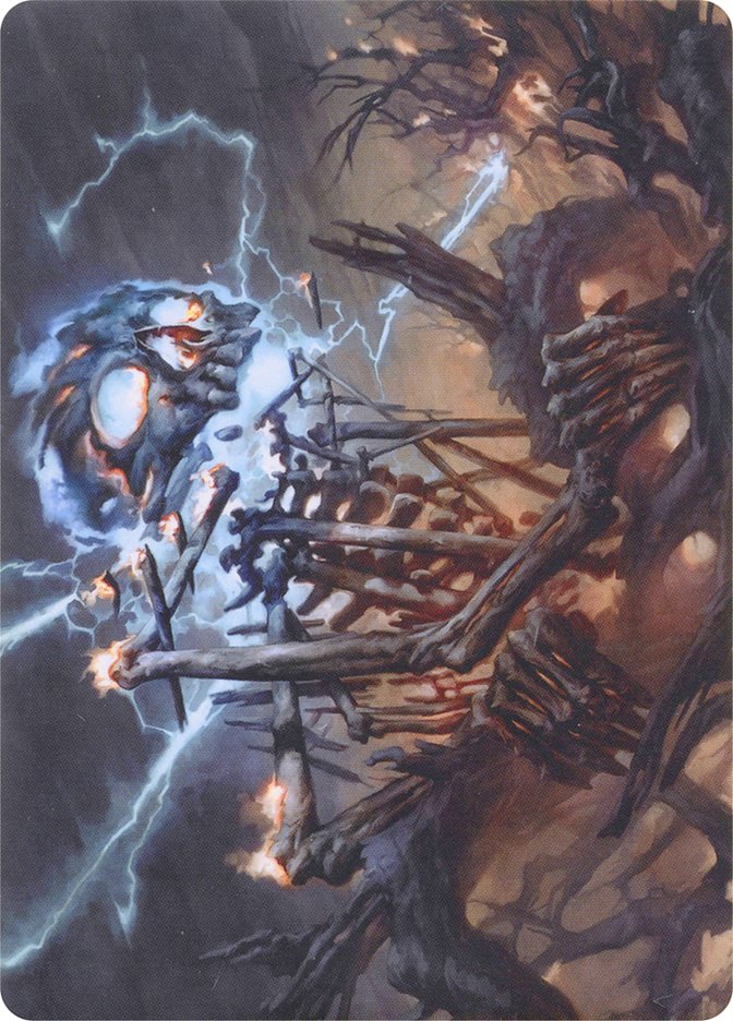 Lightning Skelemental // Lightning Skelemental [Modern Horizons Art Series] | Jomio and Rueliete's Cards and Comics