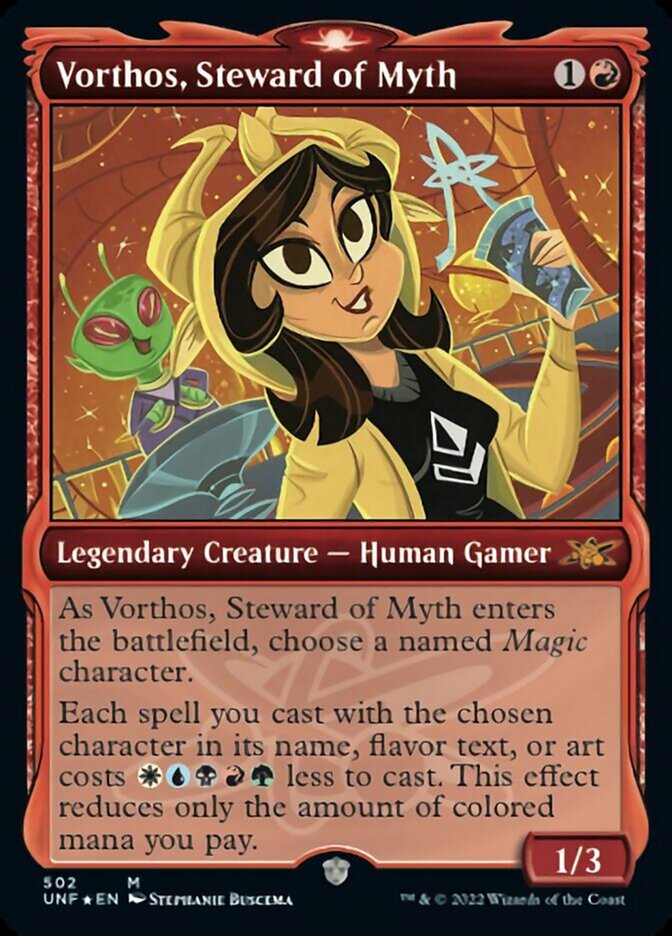 Vorthos, Steward of Myth (Showcase) (Galaxy Foil) [Unfinity] | Jomio and Rueliete's Cards and Comics