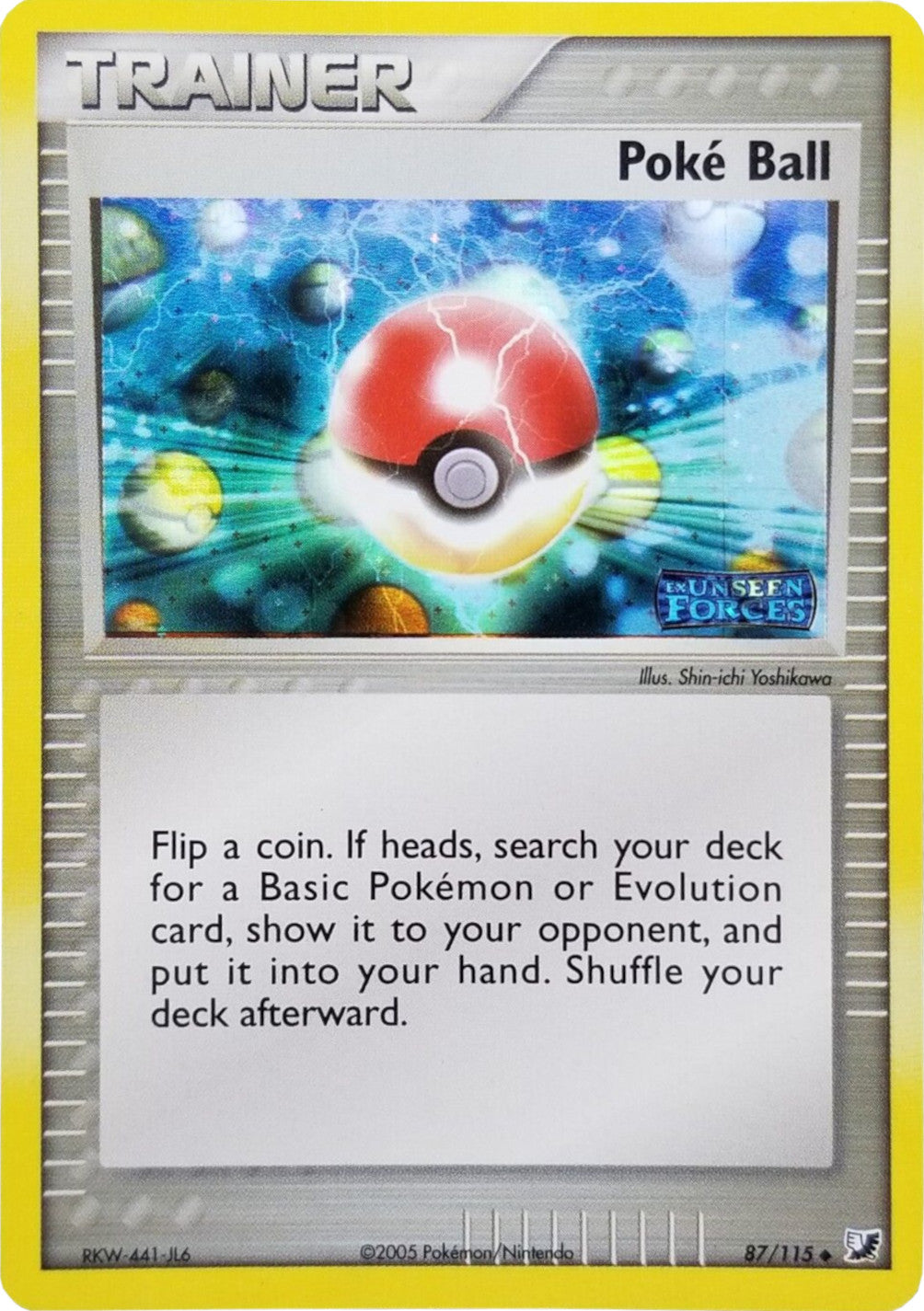 Poke Ball (87/115) (Stamped) [EX: Unseen Forces] | Jomio and Rueliete's Cards and Comics