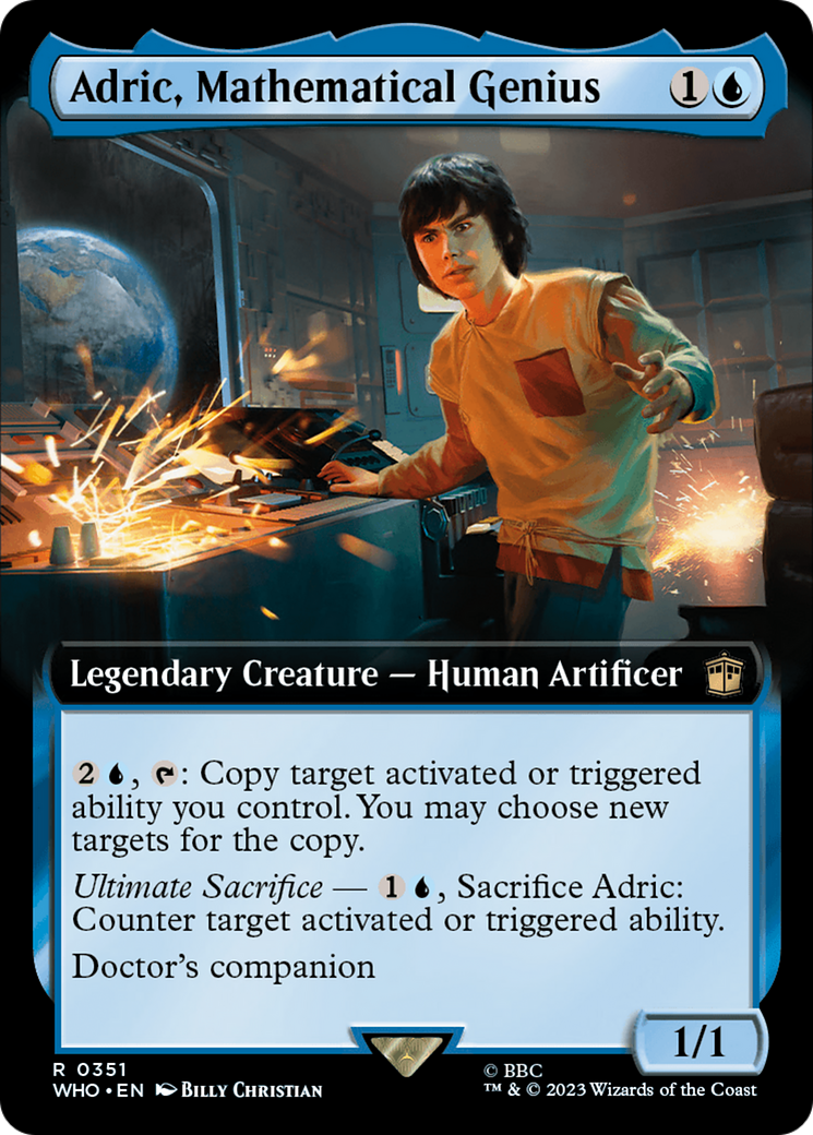 Adric, Mathematical Genius (Extended Art) [Doctor Who] | Jomio and Rueliete's Cards and Comics