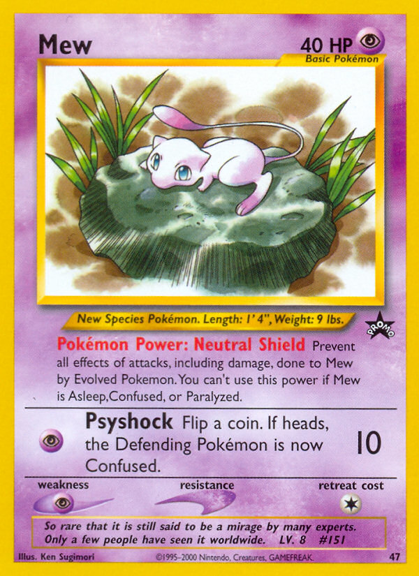 Mew (47) [Wizards of the Coast: Black Star Promos] | Jomio and Rueliete's Cards and Comics