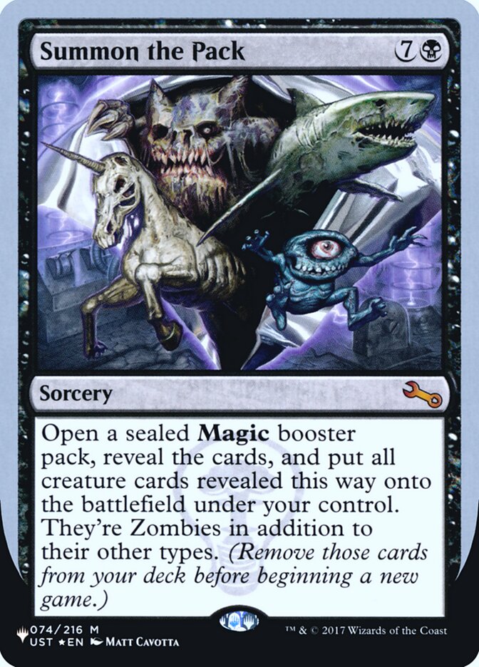 Summon the Pack (Unfinity Foil Edition) [The List] | Jomio and Rueliete's Cards and Comics