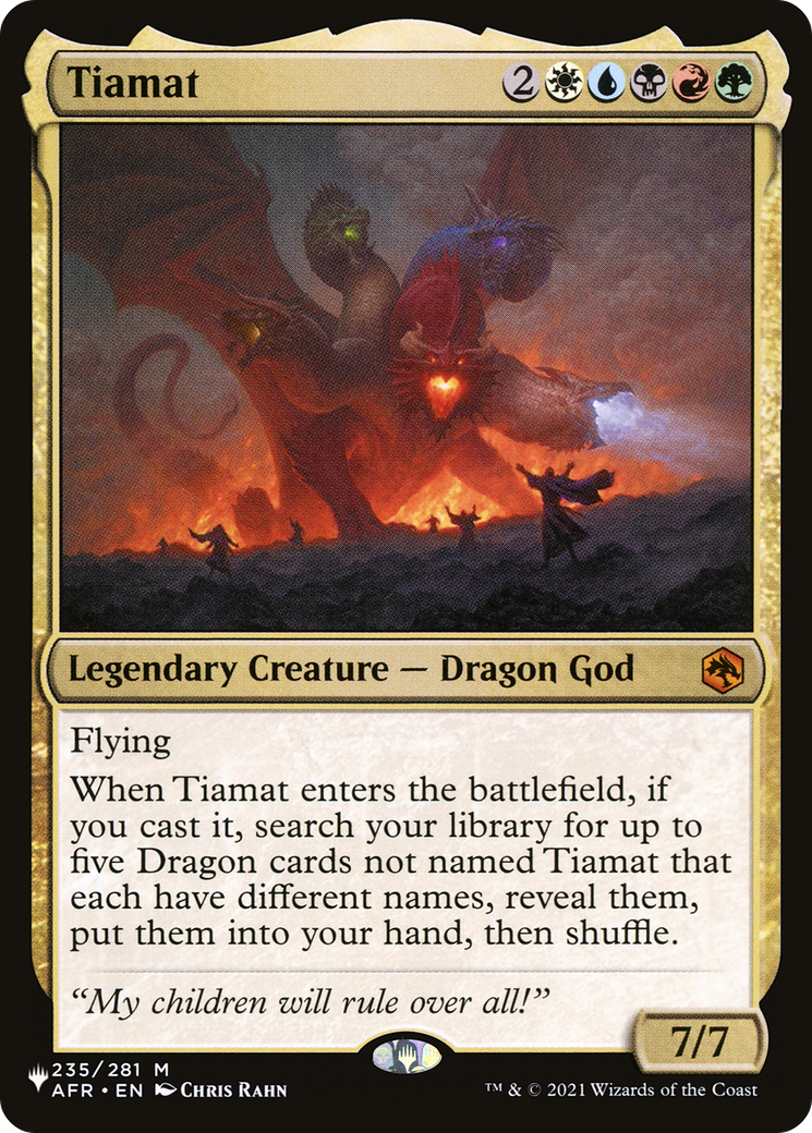 Tiamat [The List] | Jomio and Rueliete's Cards and Comics