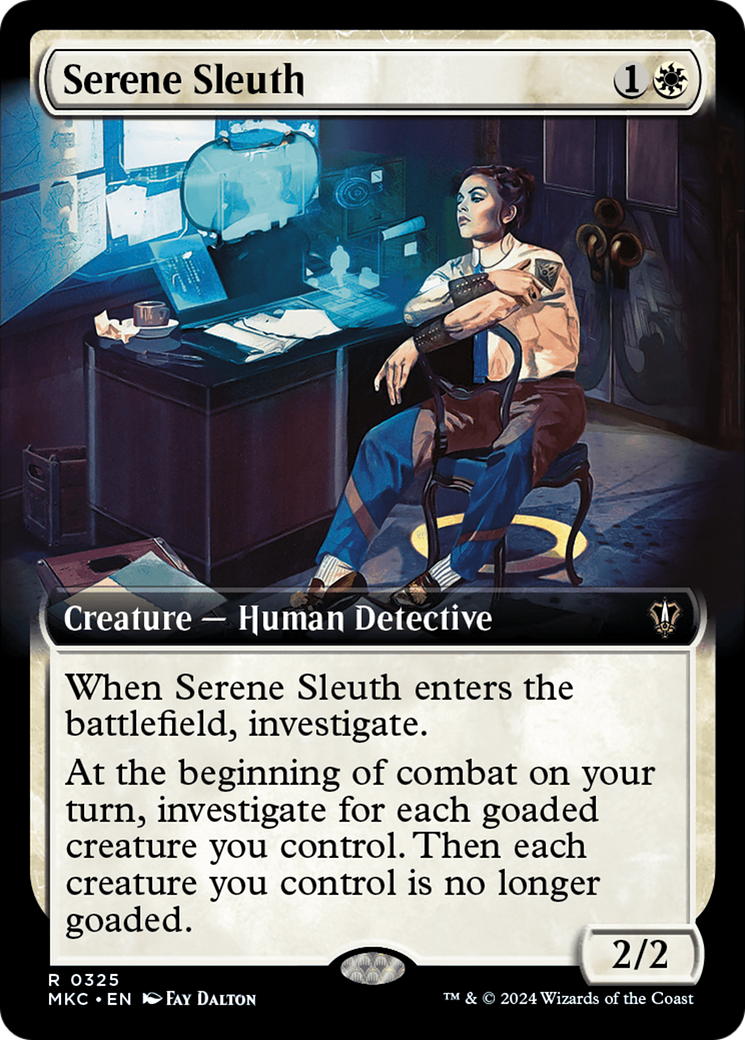 Serene Sleuth (Extended Art) [Murders at Karlov Manor Commander] | Jomio and Rueliete's Cards and Comics
