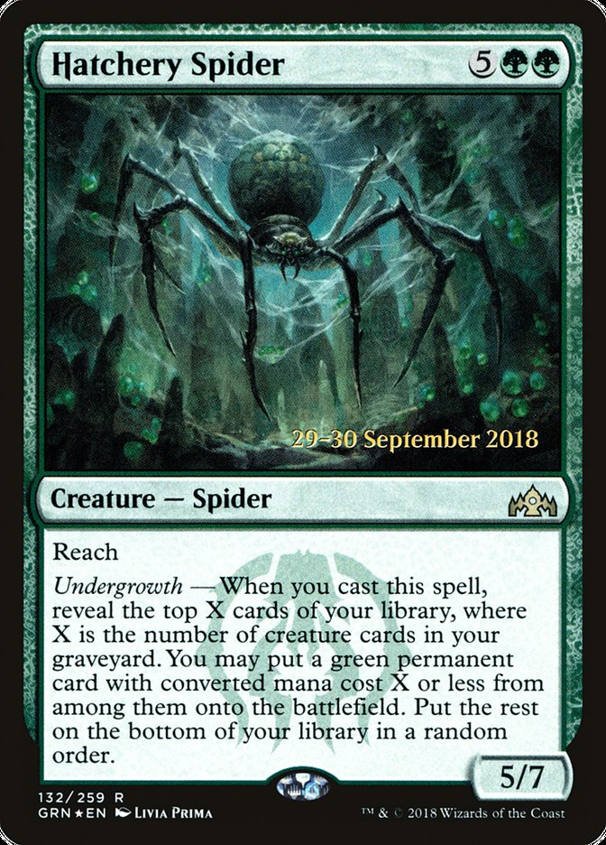 Hatchery Spider [Guilds of Ravnica Prerelease Promos] | Jomio and Rueliete's Cards and Comics
