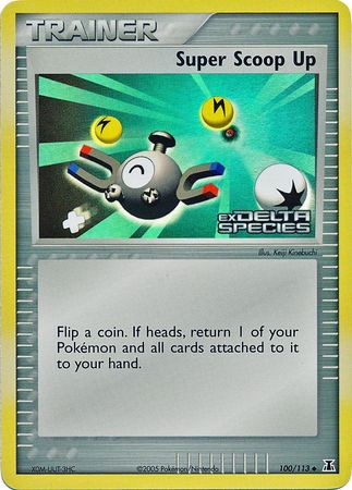 Super Scoop Up (100/113) (Stamped) [EX: Delta Species] | Jomio and Rueliete's Cards and Comics