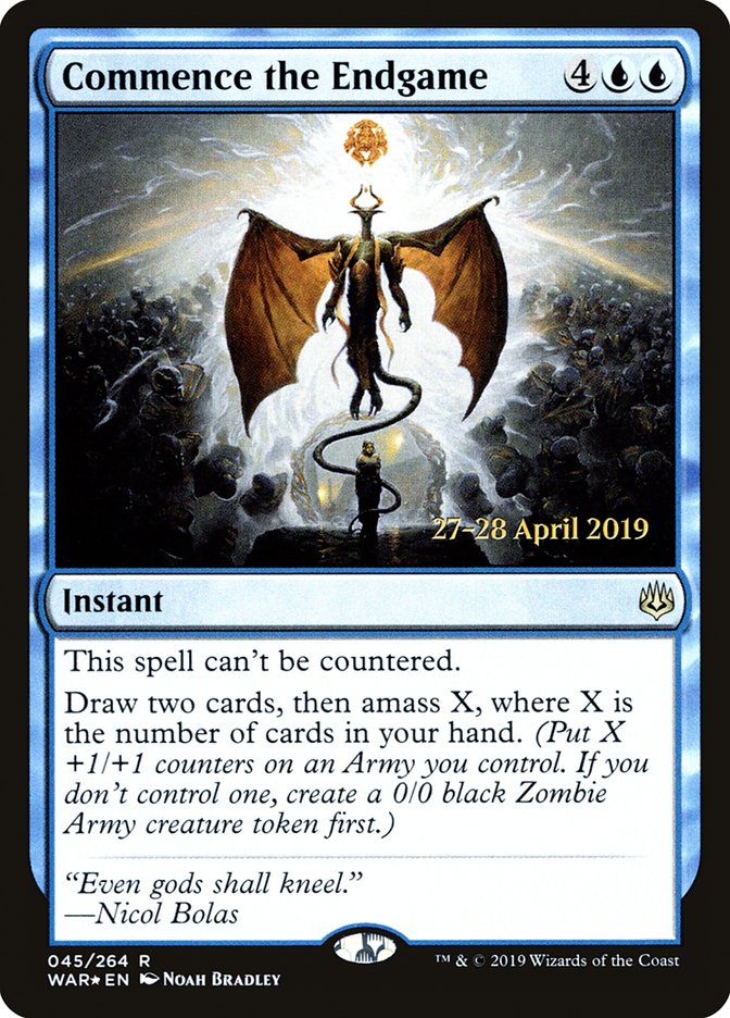 Commence the Endgame [War of the Spark Prerelease Promos] | Jomio and Rueliete's Cards and Comics