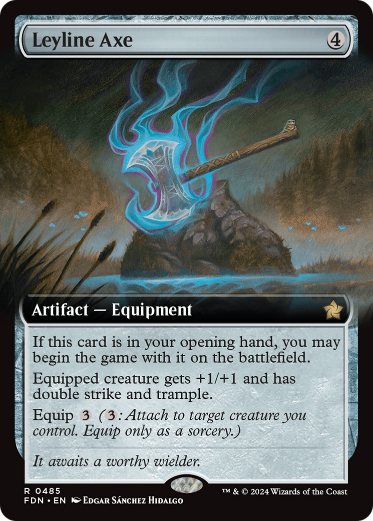 Leyline Axe (Extended Art) [Foundations] | Jomio and Rueliete's Cards and Comics