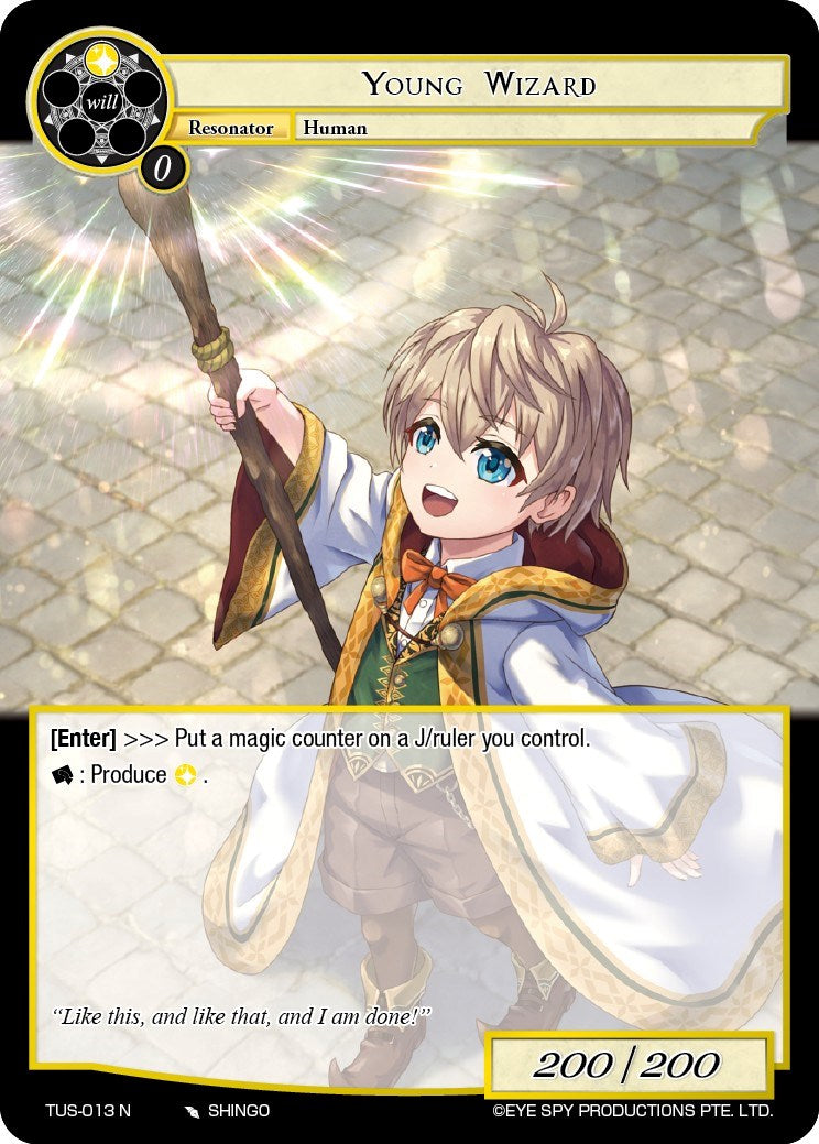 Young Wizard (TUS-013 N) [The Underworld of Secrets] | Jomio and Rueliete's Cards and Comics