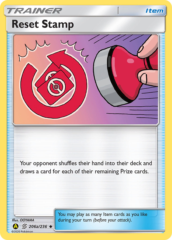 Reset Stamp (206a/236) [Alternate Art Promos] | Jomio and Rueliete's Cards and Comics