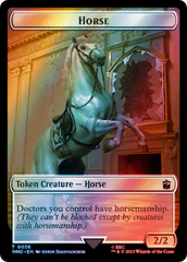 Horse // Clue (0053) Double-Sided Token (Surge Foil) [Doctor Who Tokens] | Jomio and Rueliete's Cards and Comics
