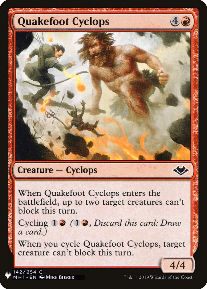 Quakefoot Cyclops [Mystery Booster] | Jomio and Rueliete's Cards and Comics