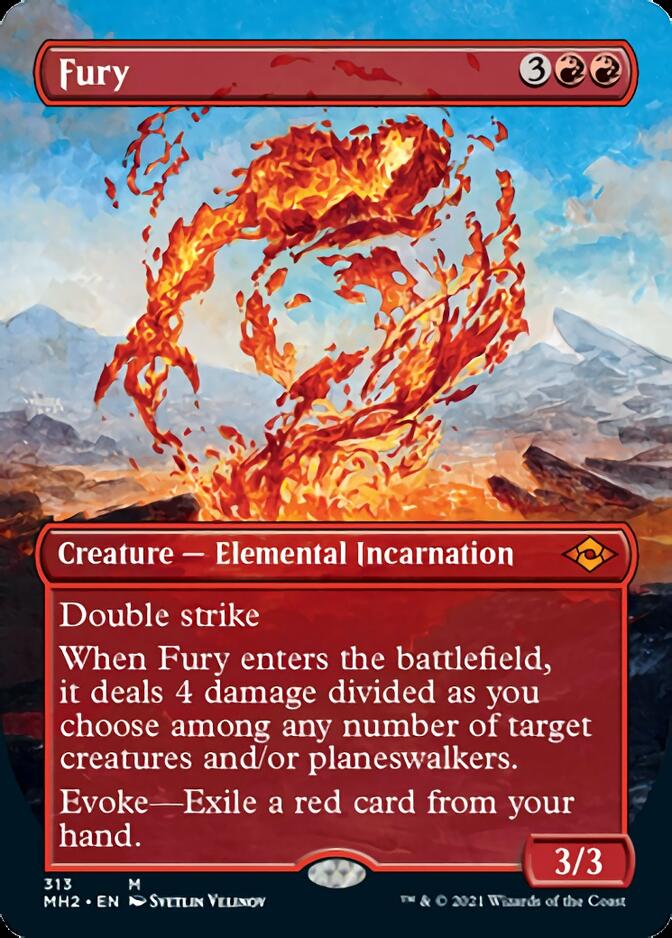 Fury (Borderless Alternate Art) [Modern Horizons 2] | Jomio and Rueliete's Cards and Comics